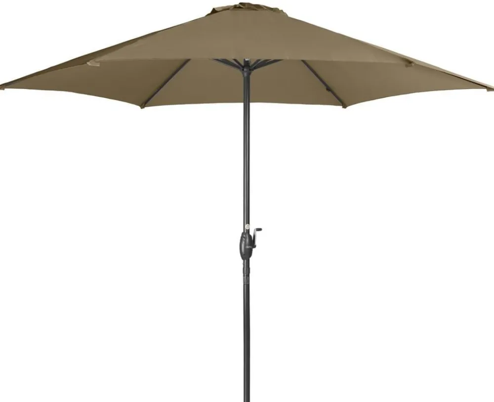 derby Kurbelschirm Basic Lift Neo, rund, ca. Ø300 cm Taupe Outlet