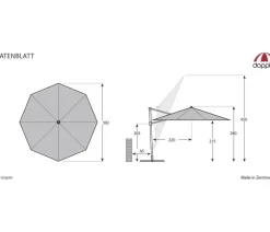 derby Sonnenschirme > Pendelschirm Ravenna, rund, ca. Ø400 cm