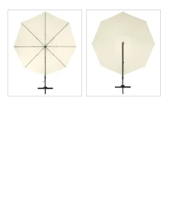 derby Sonnenschirme - Pendelschirm Ravenna, rund, ca. Ø400 cm Creme