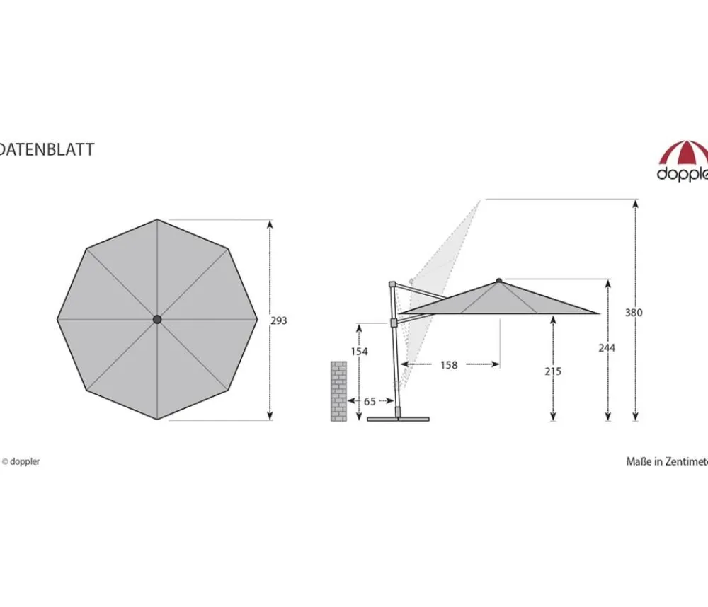 derby Sonnenschirme > Pendelschirm Ravenna Smart, rund, ca. Ø300 cm