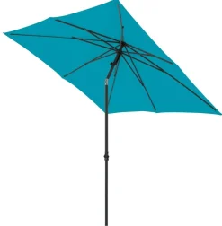 derby Sonnenschirm Push Up, quadratisch, ca. B210/T210 cm Türkis Sale