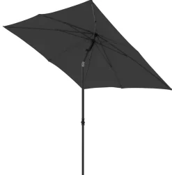 derby Sonnenschirme - Sonnenschirm Push Up, quadratisch, ca. B210/T210 cm Dunkelgrau