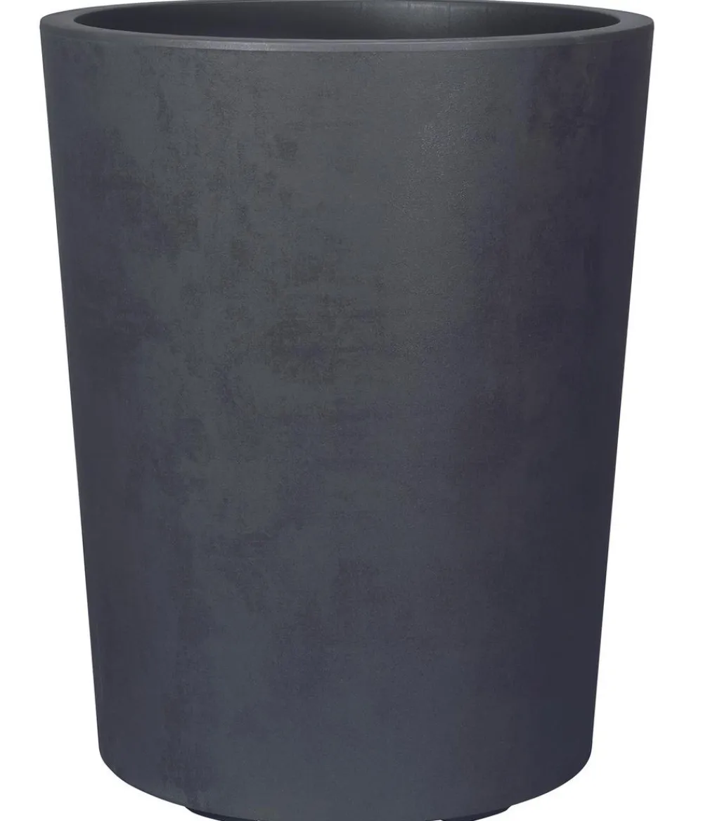 Deroma Kunststoff-Topf Millenium mit Wasserreservoir, rund, ca. Ø43,5/H53,5 cm Anthrazit Sale