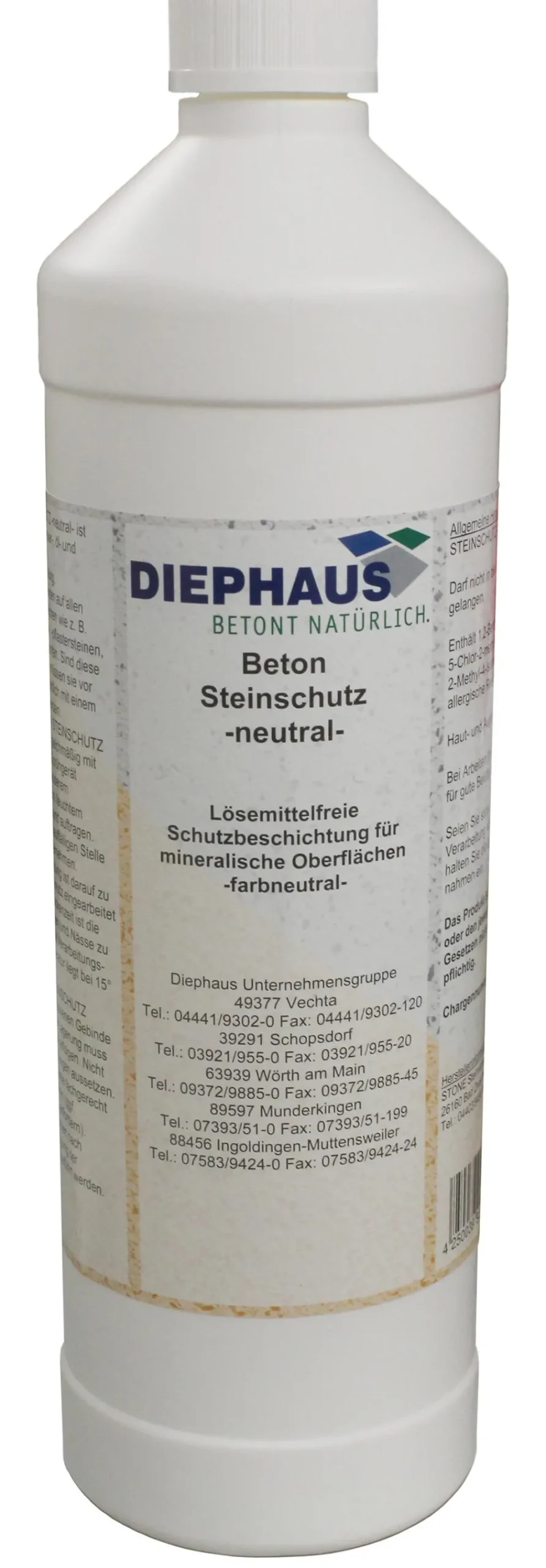 DIEPHAUS Steine & Terrassenplatten - Beton-Steinschutz Neutral, 1 l