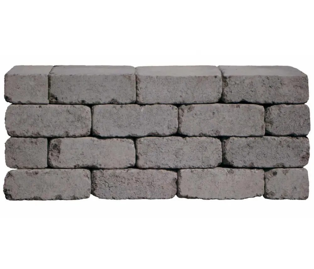 DIEPHAUS Mauerstein Antik Mini, ca. B35/H14/T14 cm Anthrazit Discount