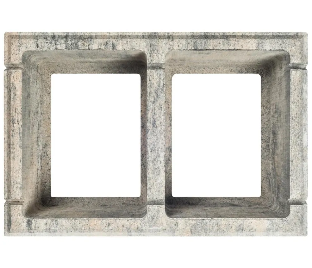 DIEPHAUS Mauerstein Lineo, ca. B60/H20/T40 cm Beige New