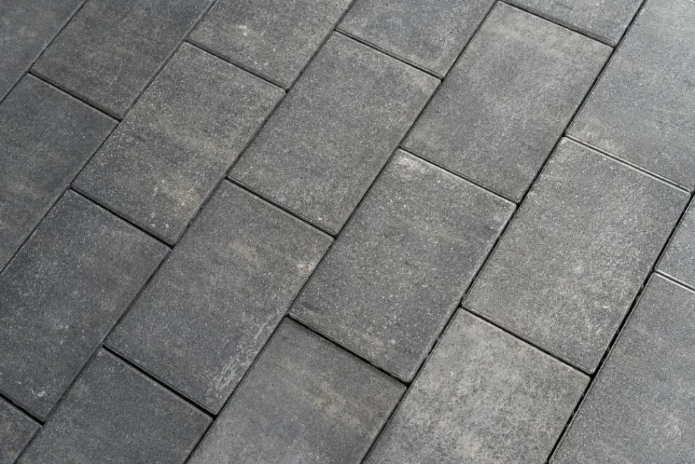 DIEPHAUS Steine & Terrassenplatten - Pflasterstein Lumo beschichtet, ca. B30/H6/T20 cm Dunkelgrau