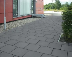 DIEPHAUS Terrassenplatte anthrazit mit Fase Schwarz Hot