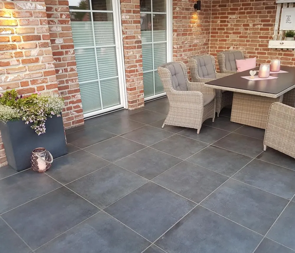 DIEPHAUS Terrassenplatte CERATIO Anthrazit Hot