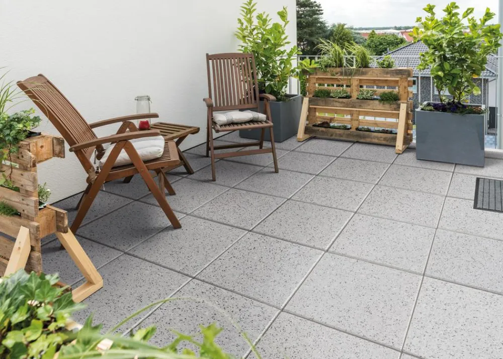 DIEPHAUS Terrassenplatte OPTIMA Grau Sale