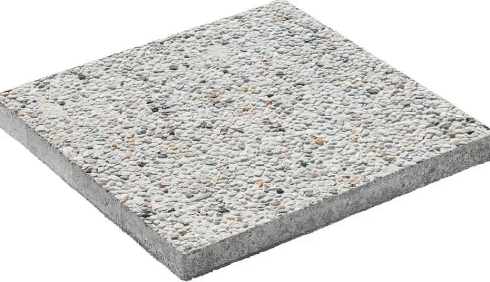 DIEPHAUS Terrassenplatte WASCHBETON Hellgrau Outlet