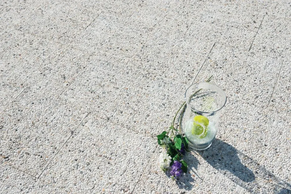 DIEPHAUS Steine & Terrassenplatten - Terrassenplatte WASCHBETON Hellgrau