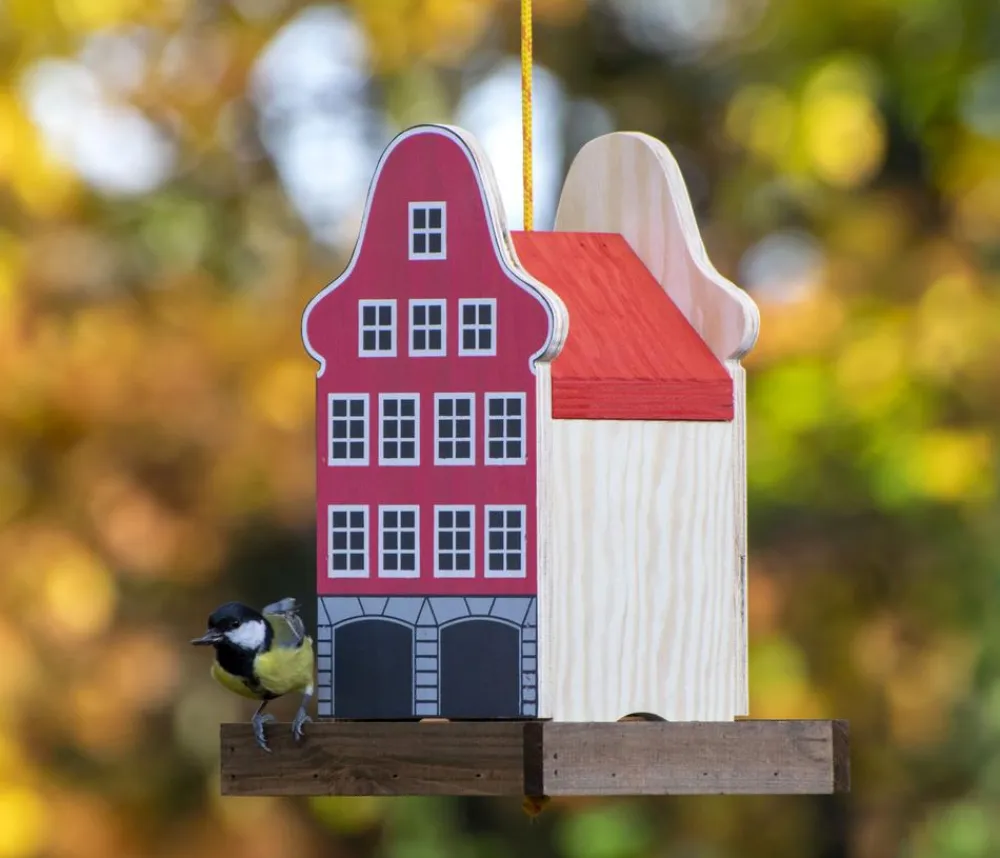 dobar® green label Vogelhäuser & Futterspender - Vogelfutterhaus henburg, , ca. B19/H30/T19 cm