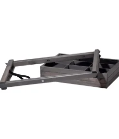 dobar® dobar Holz-Kräutertisch klappbar, ca. B58/H75/T38 cm Dunkelgrau Online