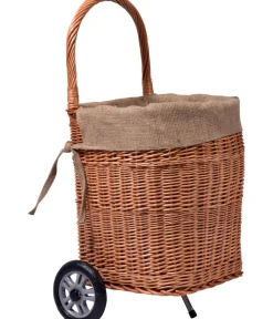 dobar® Mehr Haushaltshelfer - dobar Kaminholzwagen, ca. B45/H93/T43 cm Braun