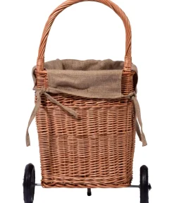 dobar® Mehr Haushaltshelfer - dobar Kaminholzwagen, ca. B45/H93/T43 cm Braun