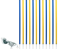 dobar® petlife Hundespielzeug > Agility Slalom-Set, 12-teilig
