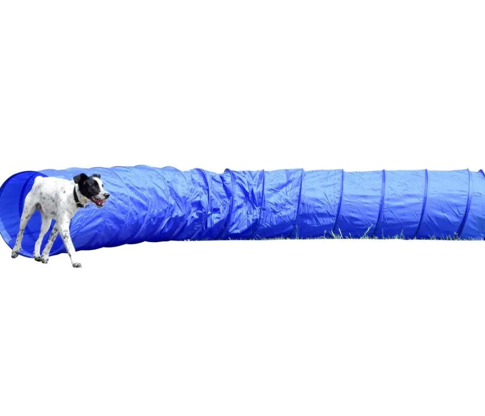 dobar® petlife Hundespielzeug - Agility Tunnel, ca. Ø60/L500 cm Blau