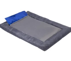 dobar® petlife Hundekissen > Liegekissen mit Kühlmatte, rechteckig, , ca. B76/H7/T58 cm