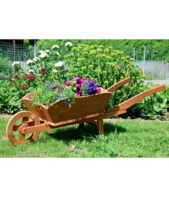 dobar® Blumenbänke|Mehr Gartendekoration > dobar Pflanzschubkarre, 130 x 40 x 40 cm