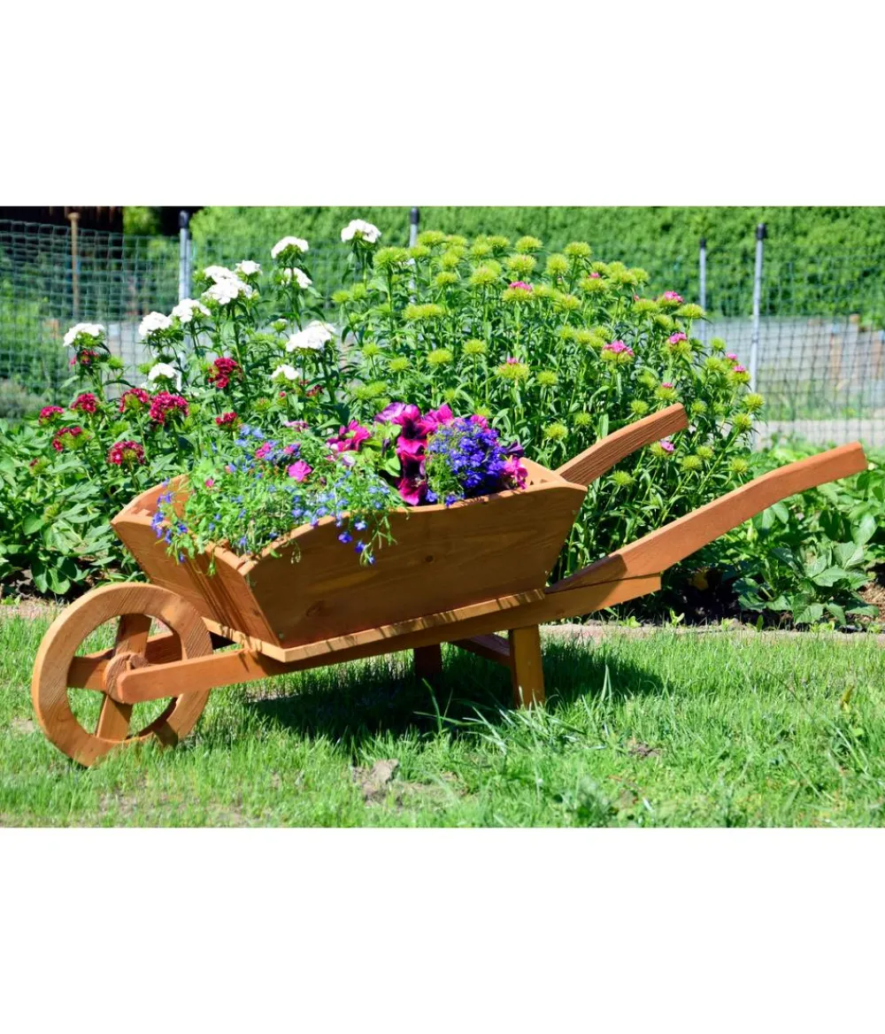 dobar® Blumenbänke|Mehr Gartendekoration > dobar Pflanzschubkarre, 130 x 40 x 40 cm