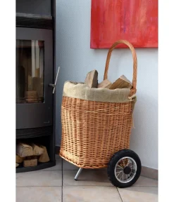 dobar® Mehr Haushaltshelfer > dobar Premium Kaminholzwagen, ca. B45/H93/T43 cm
