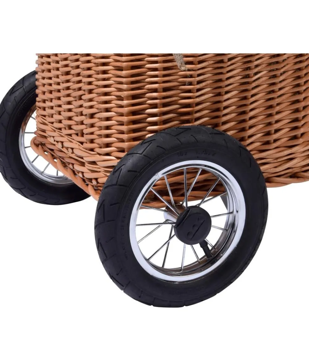 dobar® Mehr Haushaltshelfer > dobar Premium Kaminholzwagen, ca. B45/H93/T43 cm