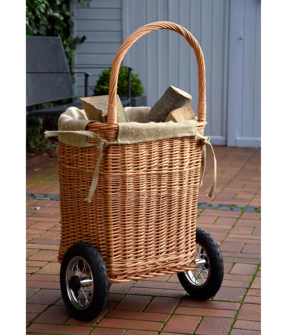 dobar® Mehr Haushaltshelfer > dobar Premium Kaminholzwagen, ca. B45/H93/T43 cm