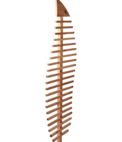 dobar® Rankstäbe|Rankgitter & Obelisken - dobar Rankgerüst Blatt, 76 x 6,5 x 186 cm Hellbraun