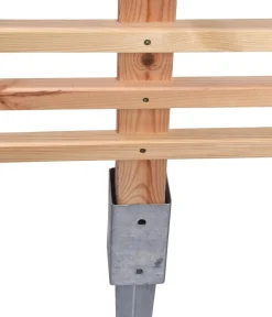 dobar® Rankstäbe|Rankgitter & Obelisken - dobar Rankgerüst Blatt, 76 x 6,5 x 186 cm Hellbraun