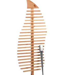 dobar® Rankstäbe|Rankgitter & Obelisken - dobar Rankgerüst Blatt, 76 x 6,5 x 186 cm Hellbraun