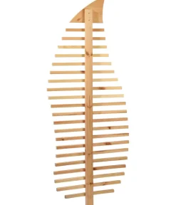 dobar® Rankstäbe|Rankgitter & Obelisken - dobar Rankgerüst Blatt, 76 x 6,5 x 186 cm Hellbraun