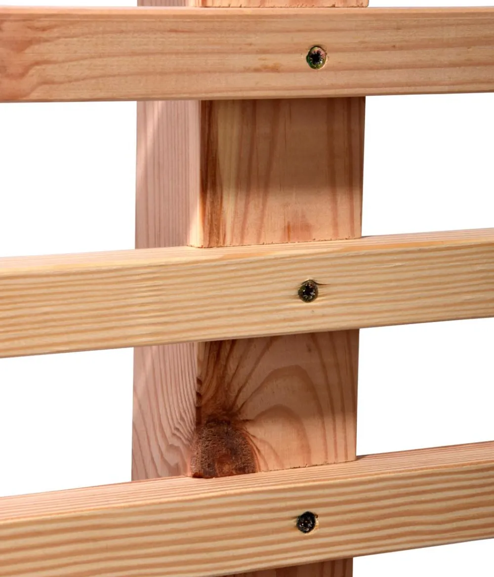 dobar® Rankstäbe|Rankgitter & Obelisken - dobar Rankgerüst Blatt, 76 x 6,5 x 186 cm Hellbraun