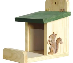 dobar® wildlife Eichhörnchenfutter & -Häuser - Eichhörnchen Futterstation, ca. B23/H22/T16 cm