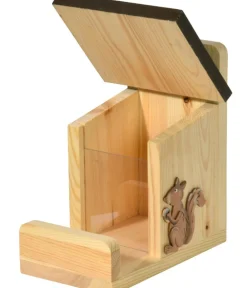 dobar® wildlife Eichhörnchenfutter & -Häuser - Eichhörnchen Futterstation, ca. B23/H22/T16 cm