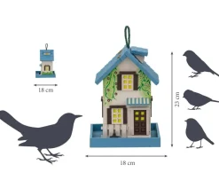 dobar® wildlife Vogelhaus Welcome inkl. Ständer, /, ca. B23/H100/T18 cm New