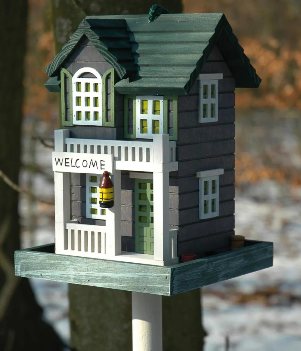 dobar® wildlife Vogelhaus Welcome inkl. Ständer, /, ca. B23/H100/T18 cm New