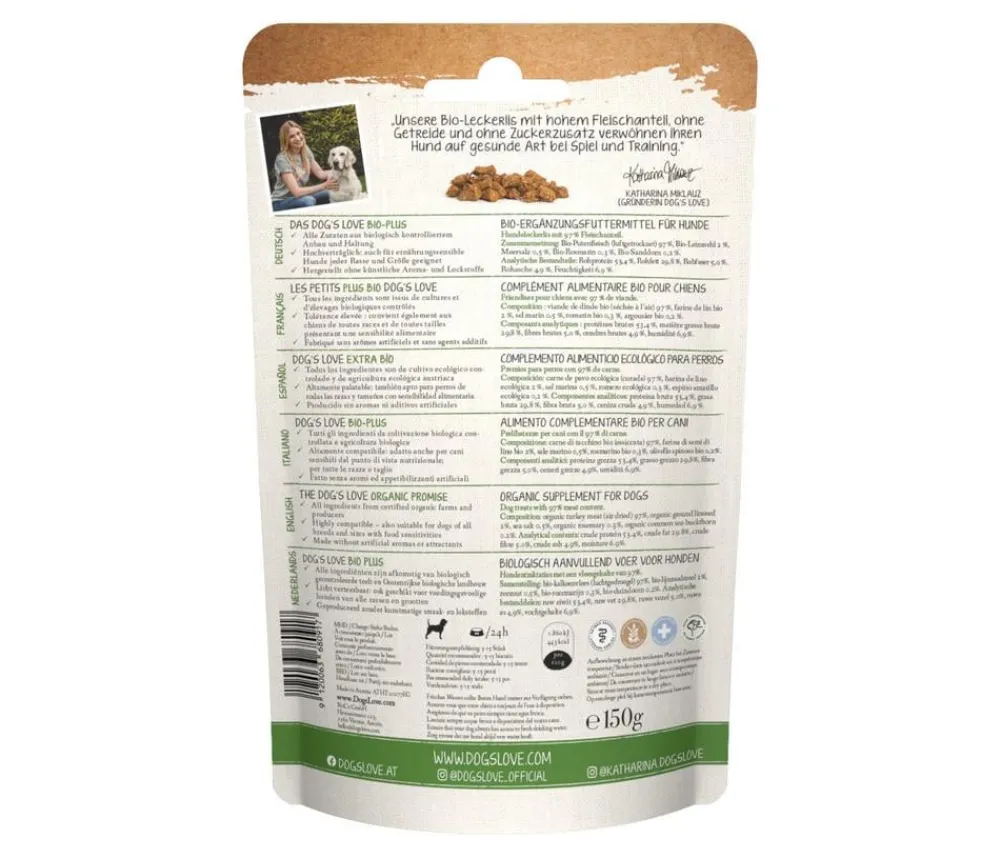 DOG'S LOVE Hundeleckerlies > Hundesnack Bio Goodies, 150 g