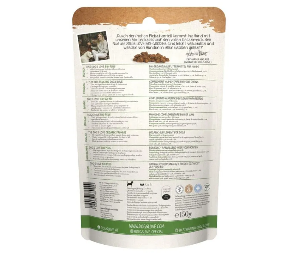 DOG'S LOVE Hundesnack Bio Goodies, 150 g Clearance