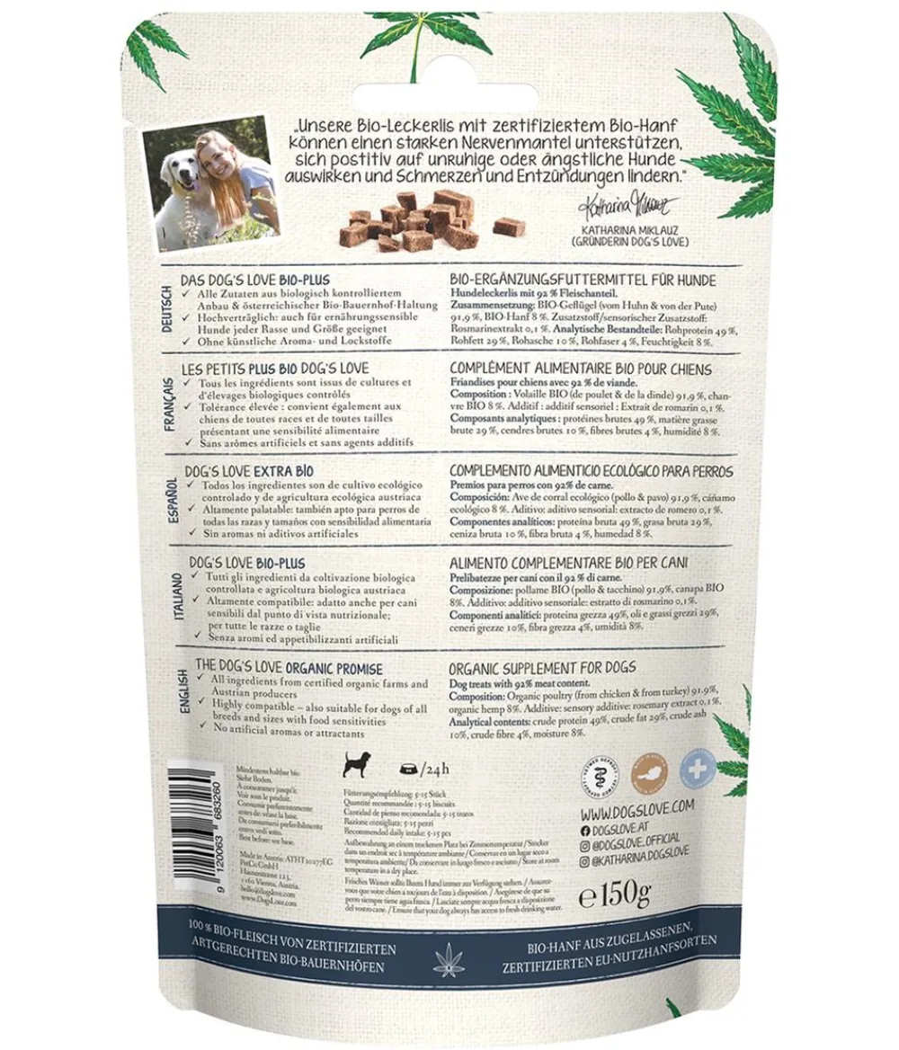 DOG'S LOVE Hundeleckerlies > Hundesnack Canna Drops, 150 g