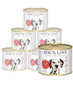DOG'S LOVE Nassfutter für Hunde Adult, 6 x 200 g Best
