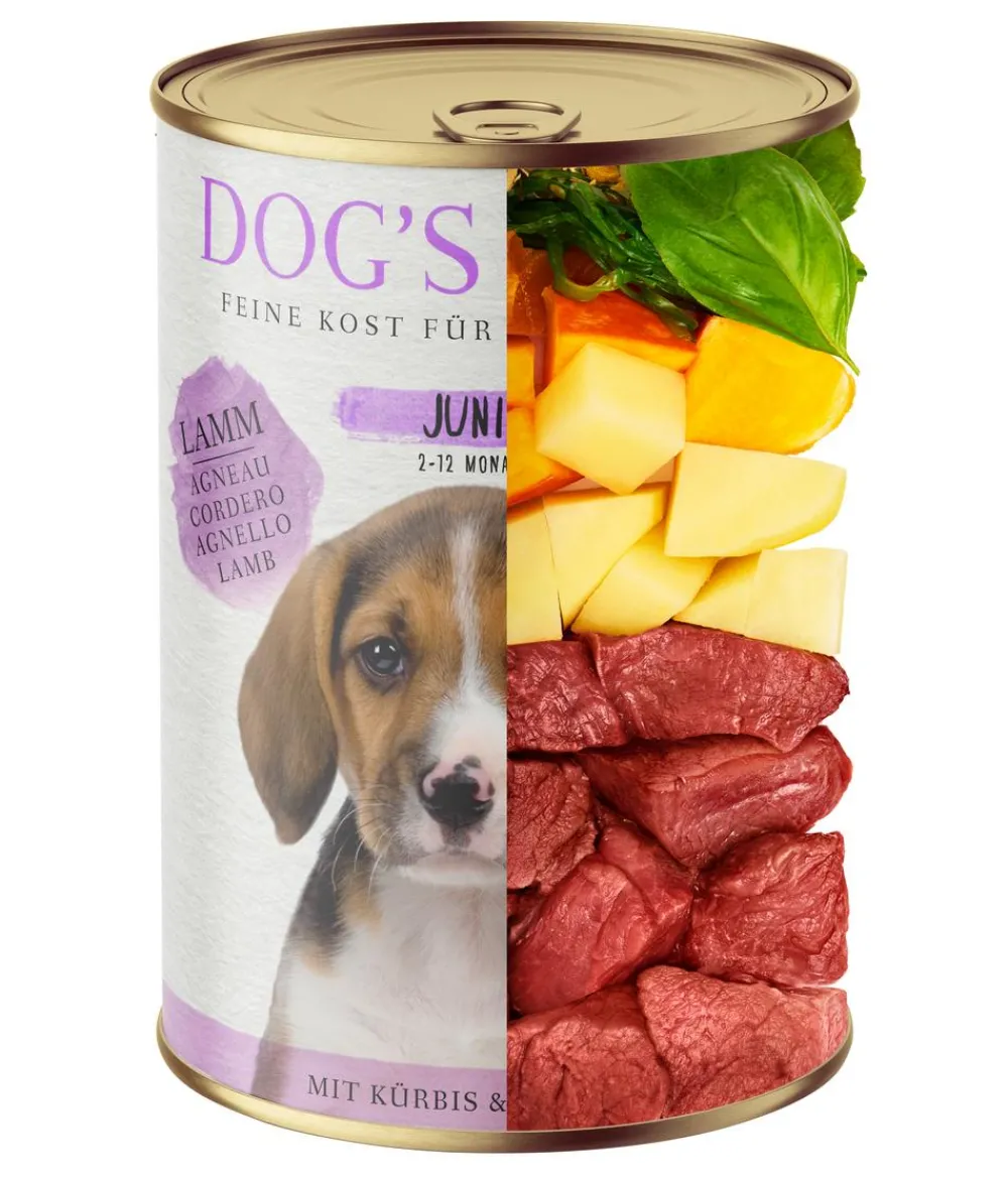DOG'S LOVE Nassfutter Hund > Nassfutter für Hunde Junior, 6 x 400 g