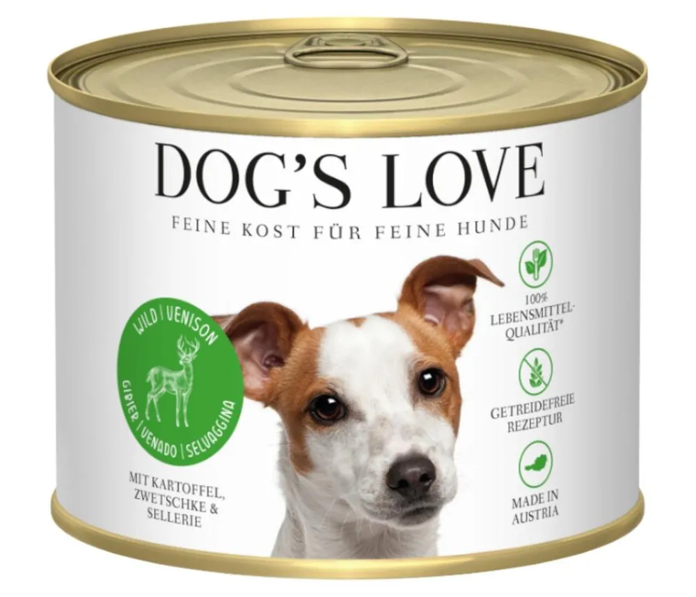 DOG'S LOVE Nassfutter Hund - Nassfutter für Hunde Adult, 6 x 200 g