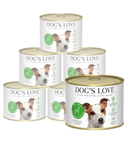DOG'S LOVE Nassfutter Hund - Nassfutter für Hunde Adult, 6 x 200 g