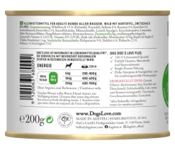 DOG'S LOVE Nassfutter Hund - Nassfutter für Hunde Adult, 6 x 200 g