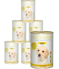 DOG'S LOVE Nassfutter für Hunde Junior, 6 x 400 g Online