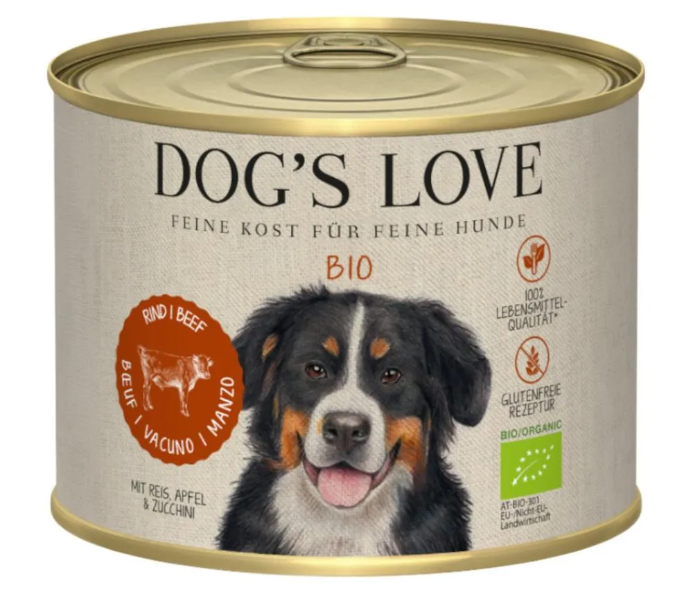 DOG'S LOVE Nassfutter Hund > Nassfutter für Hunde Bio, 6 x 200 g