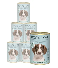 DOG'S LOVE Nassfutter Hund > Nassfutter für Hunde Hypoallergen, 6 x 400 g