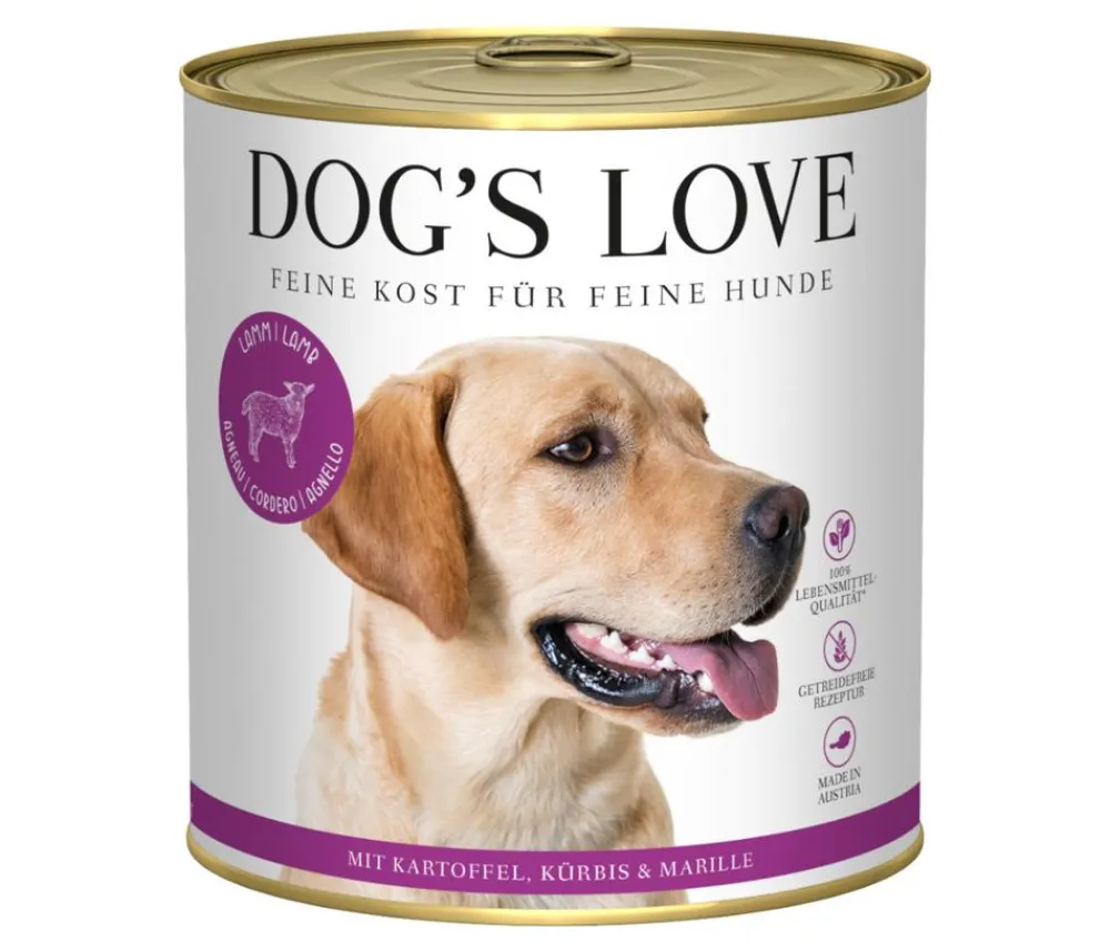 DOG'S LOVE Nassfutter für Hunde Adult, 6 x 800 g Best