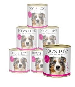 DOG'S LOVE Nassfutter für Hunde Adult, 6 x 800 g Outlet